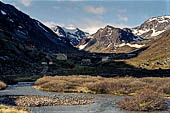 Norvegia altopiano dell'Hardanger, la valle di Flan nei pressi della stazione di Myrdal 